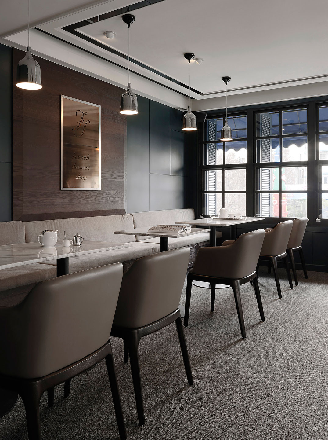 法式甜点餐厅  新澄设计  现代  餐饮  金属  实木  法式-6