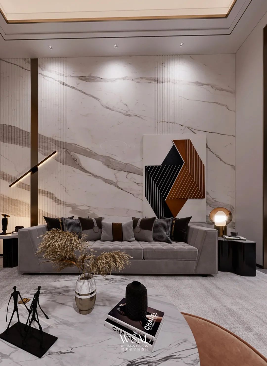 浙江金华 500㎡别墅私宅设计 | 简约轻奢,生活与自然的完美融合-53