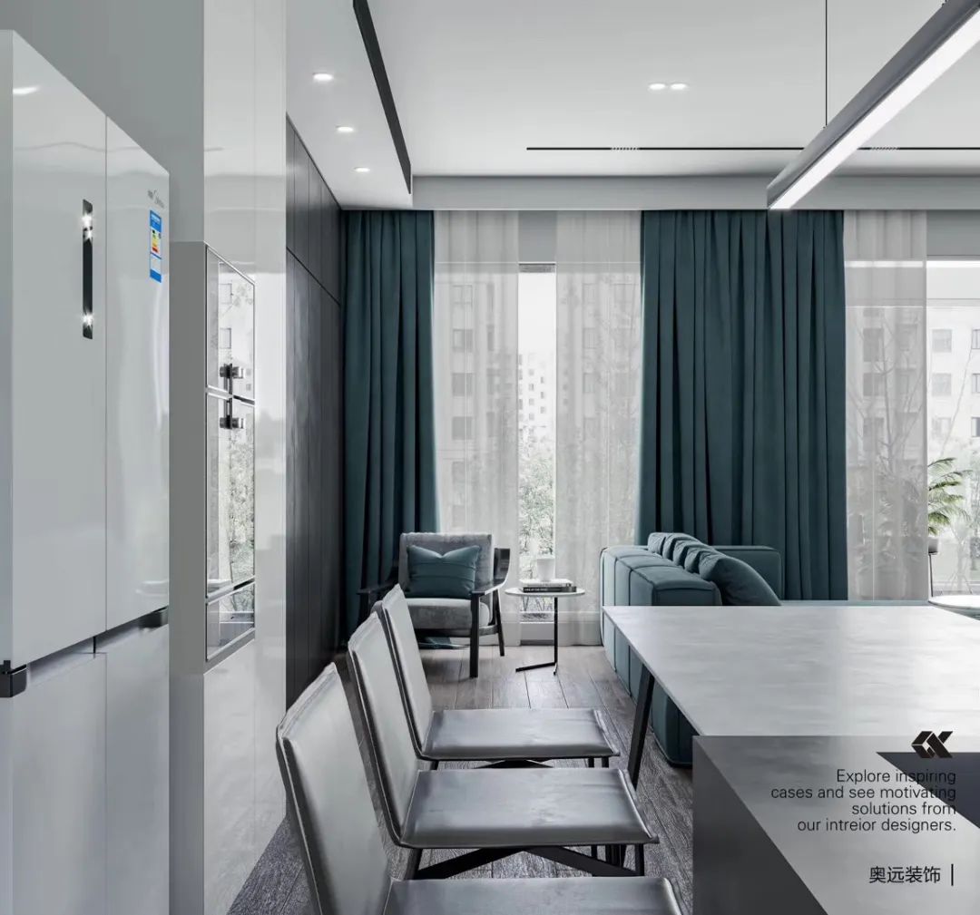 现代简约四季美庐,黑白灰纯空间演绎自然与家-30