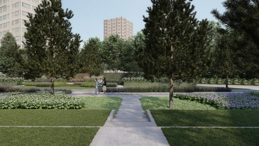 糖果厂入口区域景观设计项目-16