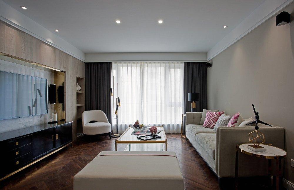 紫金府低奢现代之家装实景摄影-11