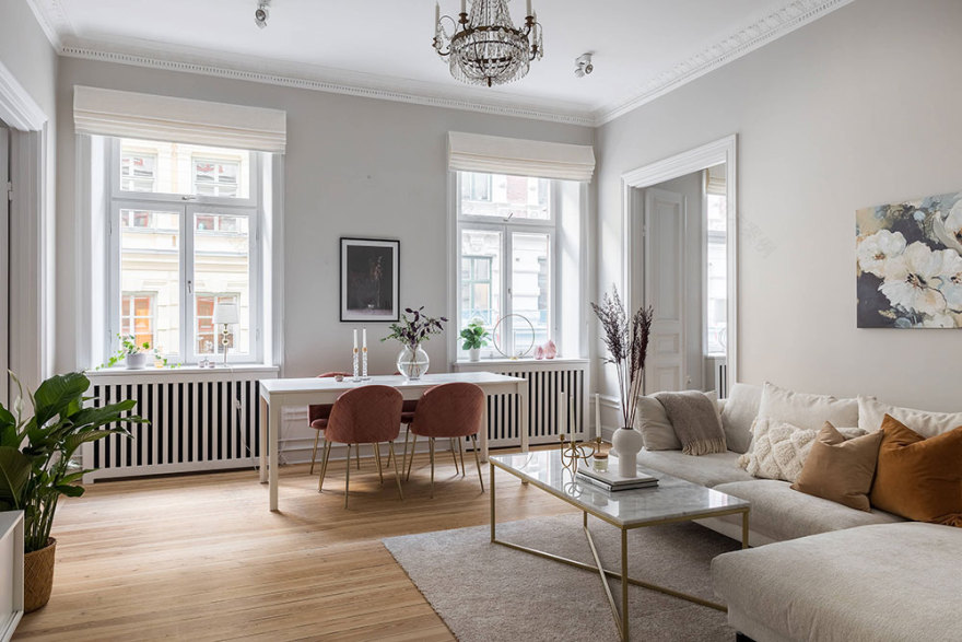 宁静优雅的斯德哥尔摩经典公寓-4