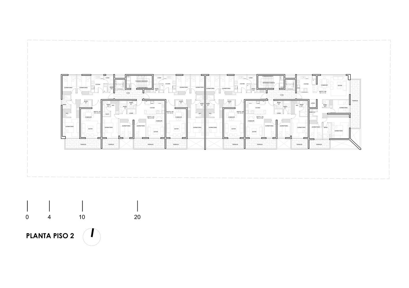 马尔约尼科公寓楼丨智利丨SML Arquitectos-34