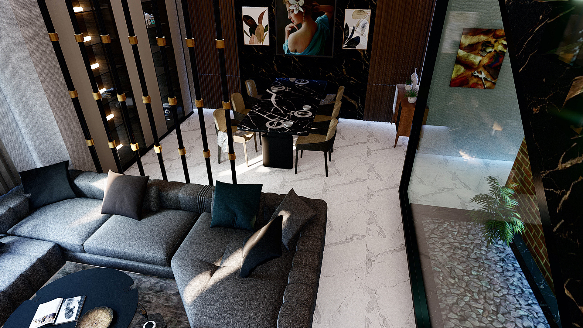 ريسبشن لفيللا دوبلكس بمصر-1