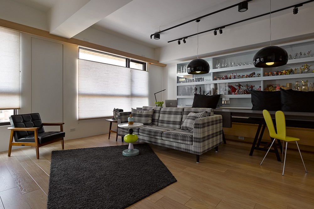 带有整墙置物架的概念风公寓设计丨中国台湾丨Ganna Design Studio-10