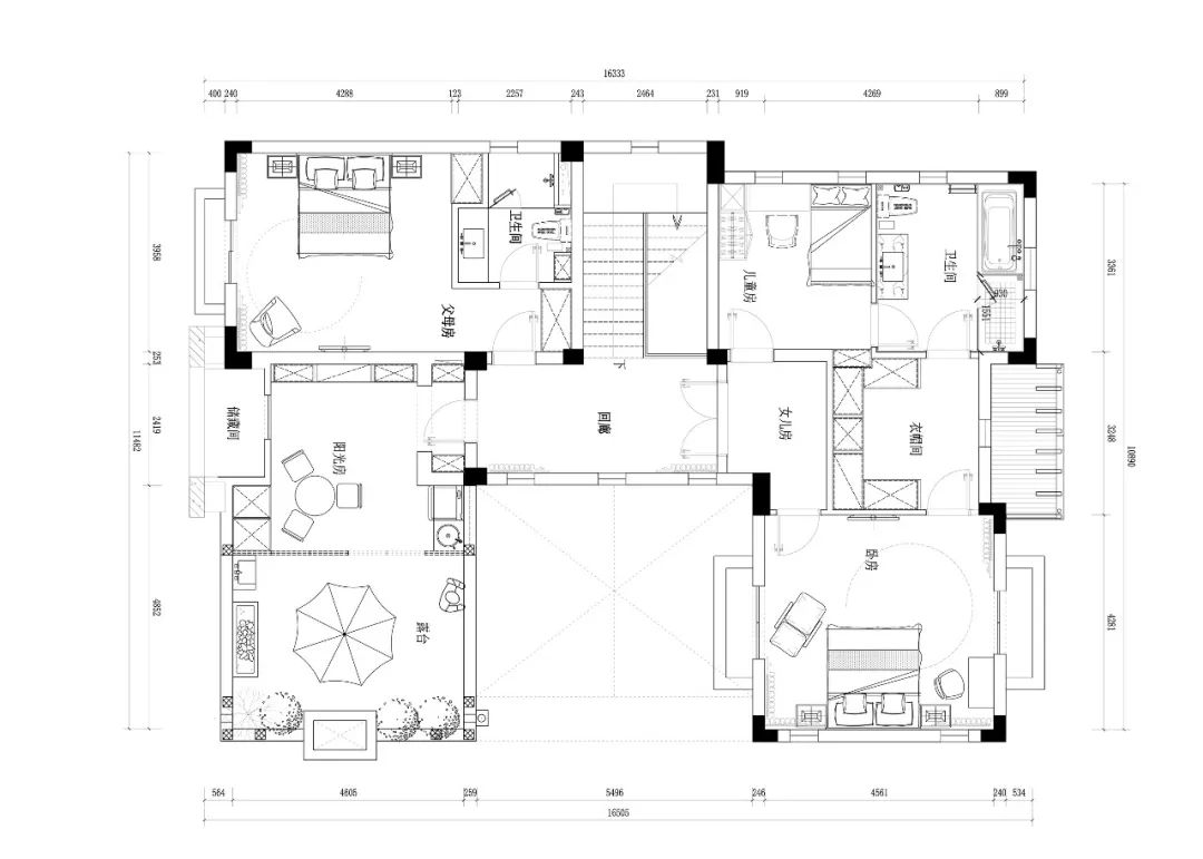 溪栖庄园奢美独栋别墅设计丨形者美学 SXZ.design-4
