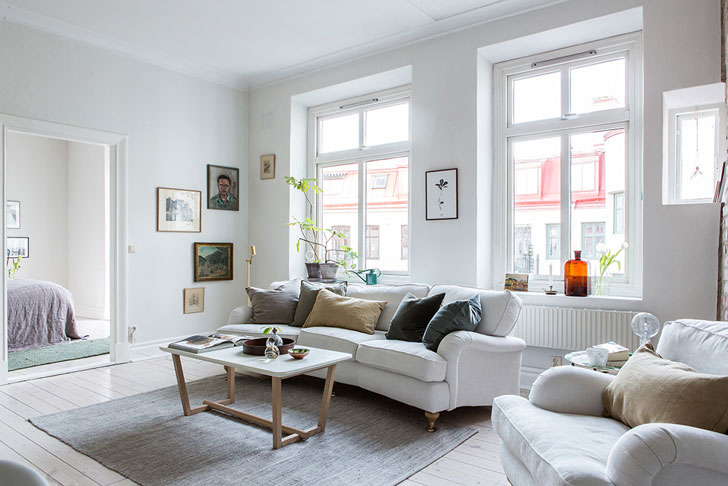 瑞典 70 平米明亮空中公寓，尽显自然光魅力-6