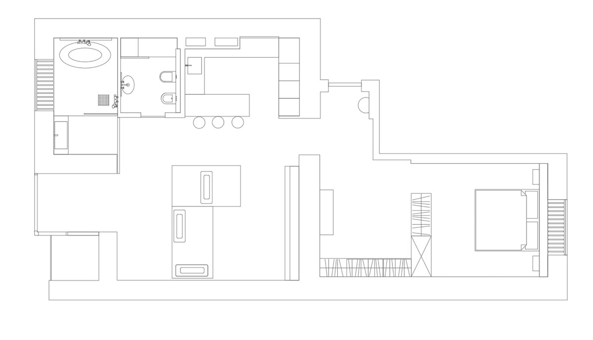 简约优雅的 78㎡一居室设计-2