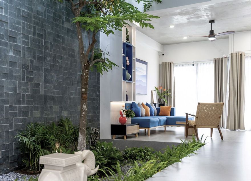 绿意盎然的家庭居所——现代中式的“空中花园”设计-22