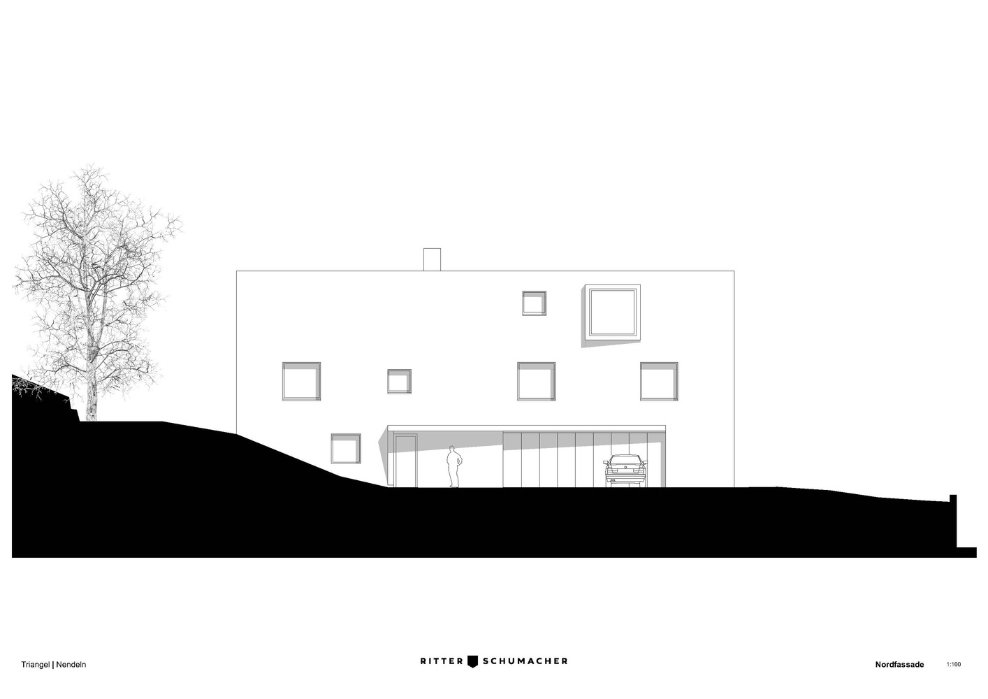 森林边缘的三角形诗意住宅-58