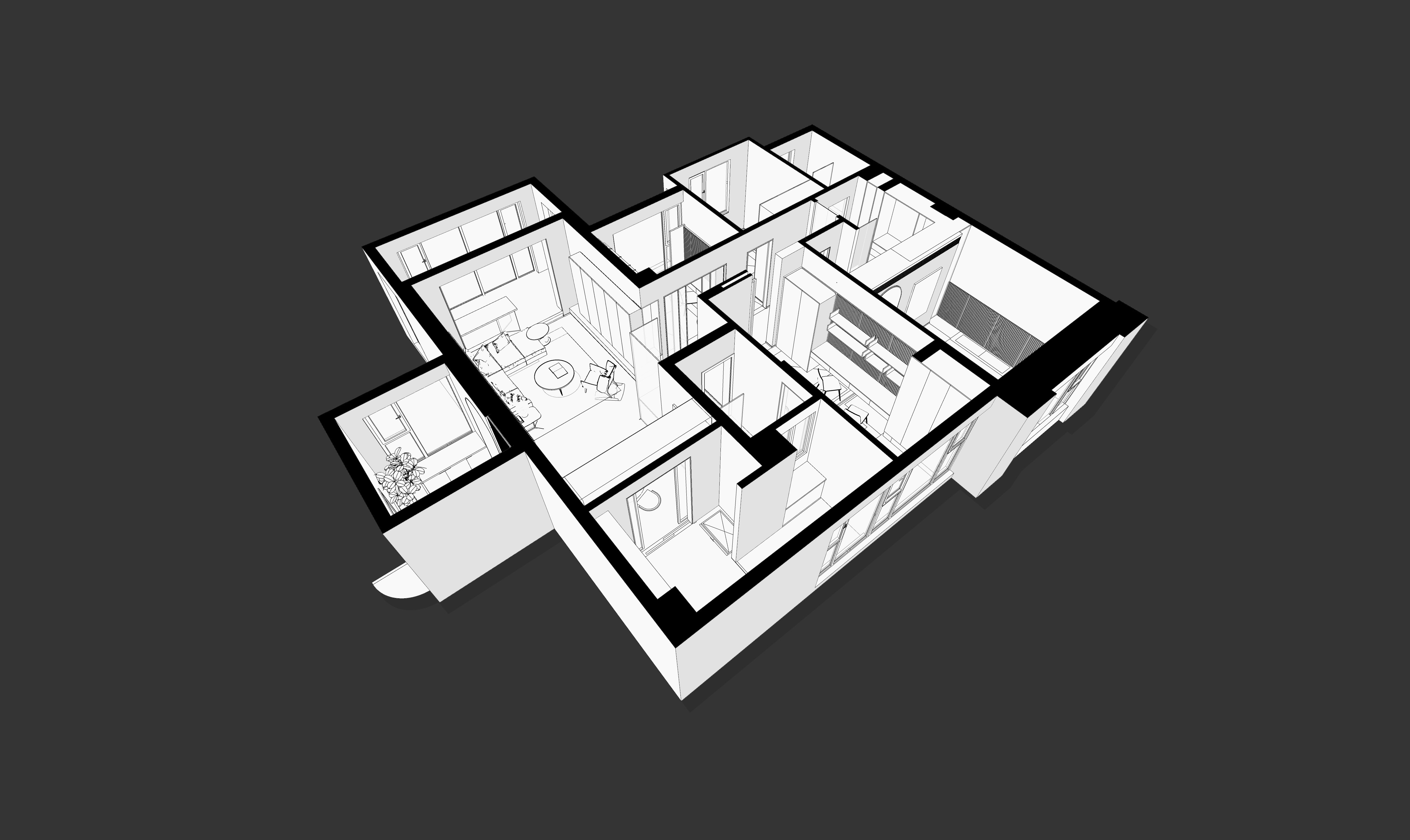林云设计 | 广西万盛 140㎡现代公寓，绿色生活空间-23