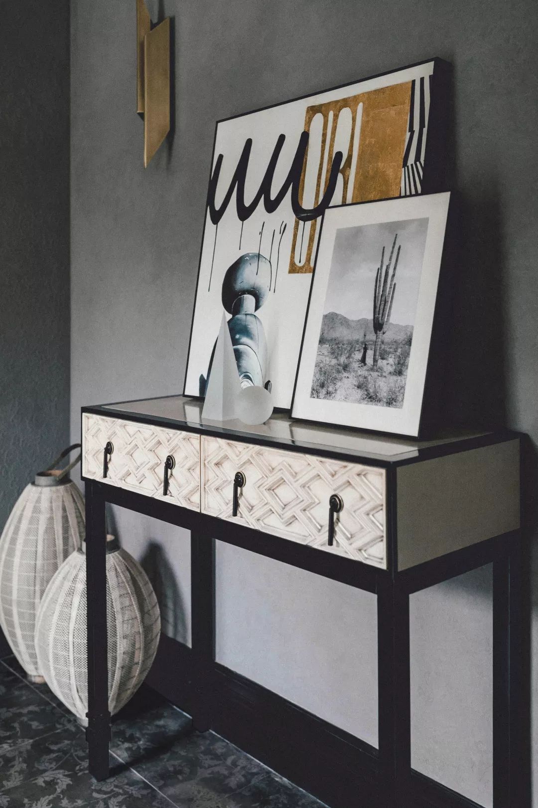 杭州竹径茶语排屋改造 | 现代质感与游牧图腾的混搭美学-20