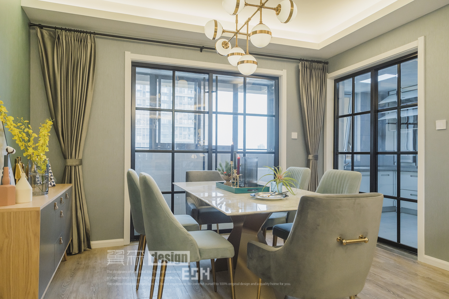 精装房逆袭,浪漫轻奢空间的软装魔法-39