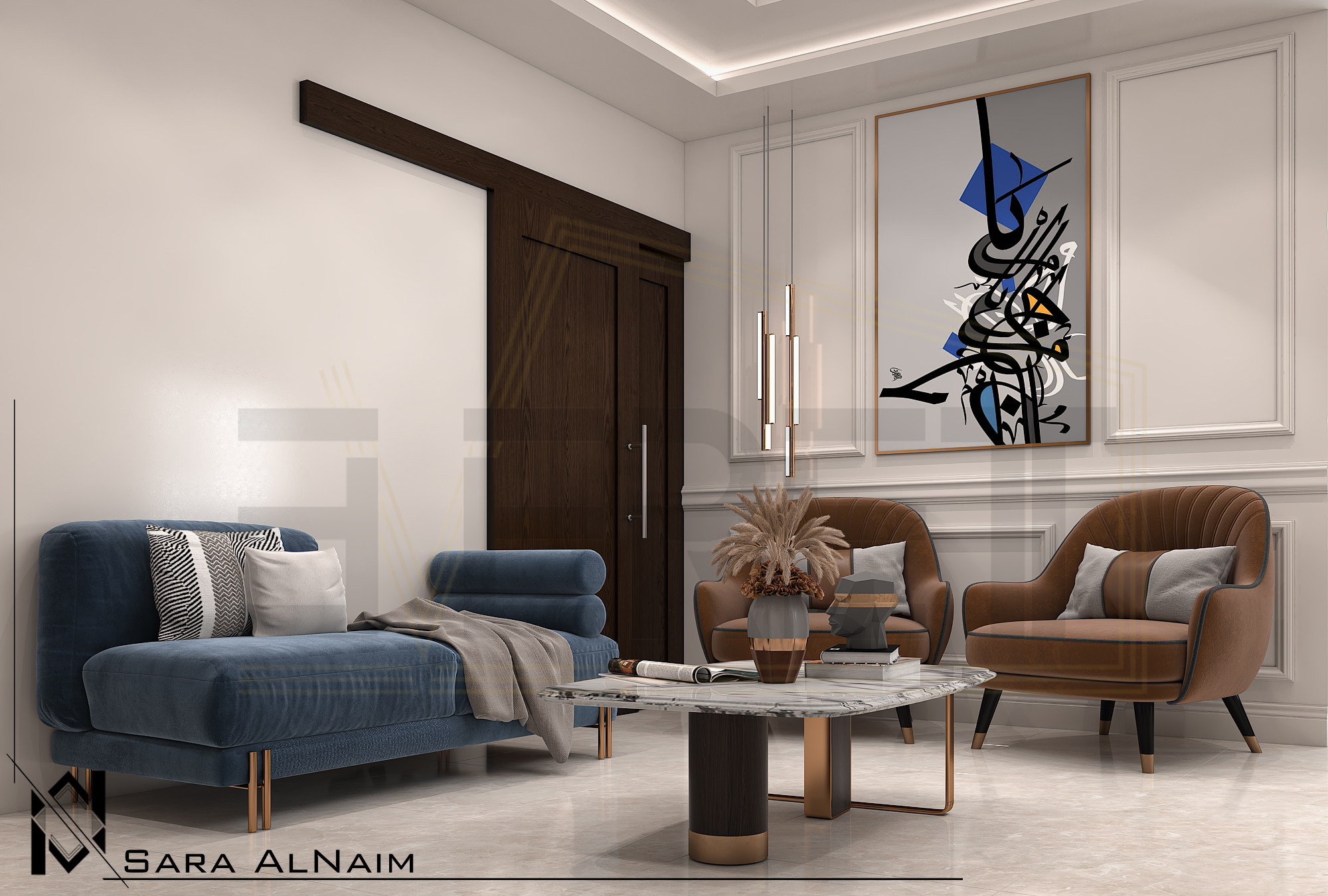 TV Wall with Living Room-6