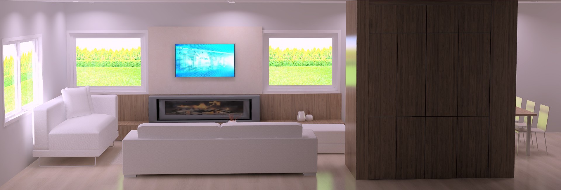 Cocina y salón integrados (50 m2) en Chalet de Aravaca-10