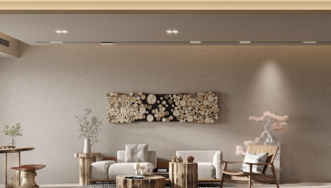 94㎡禅意中式父母套房设计-1