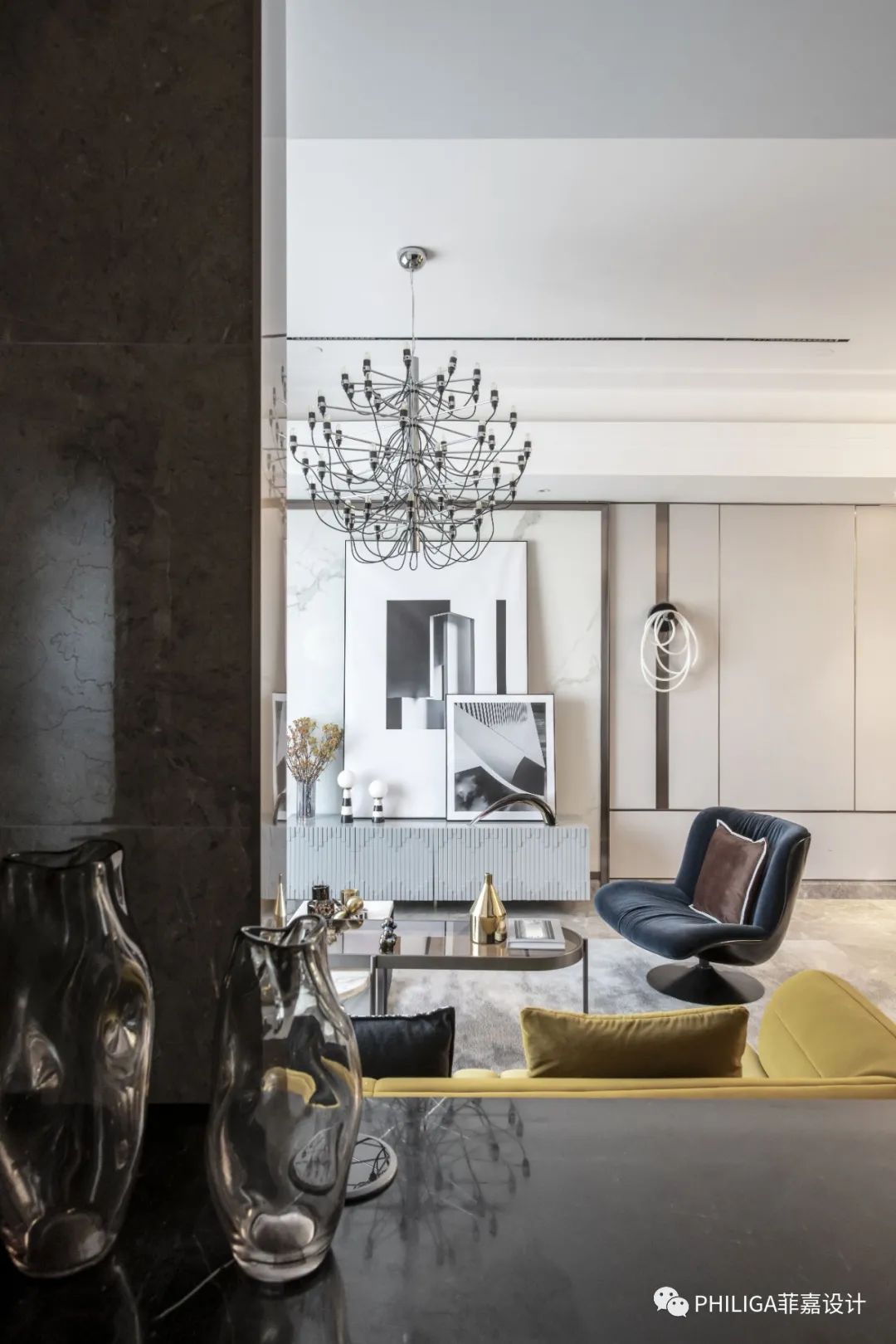 天津招商津湾天玺 296㎡样板间 | 复古摩登,重新定义生活格调-13