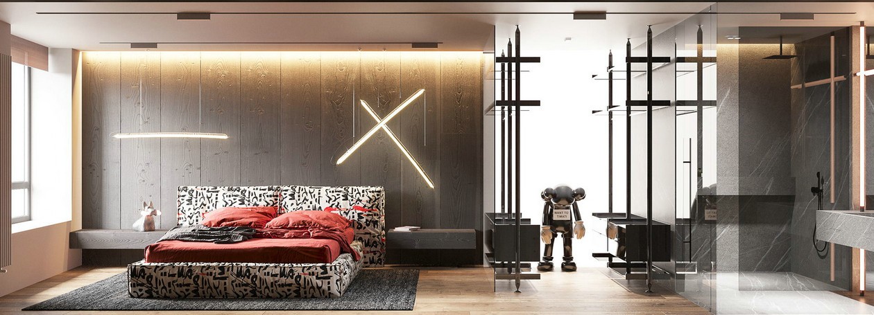 原木+活力橙 整个空间既舒适又有张力！-8