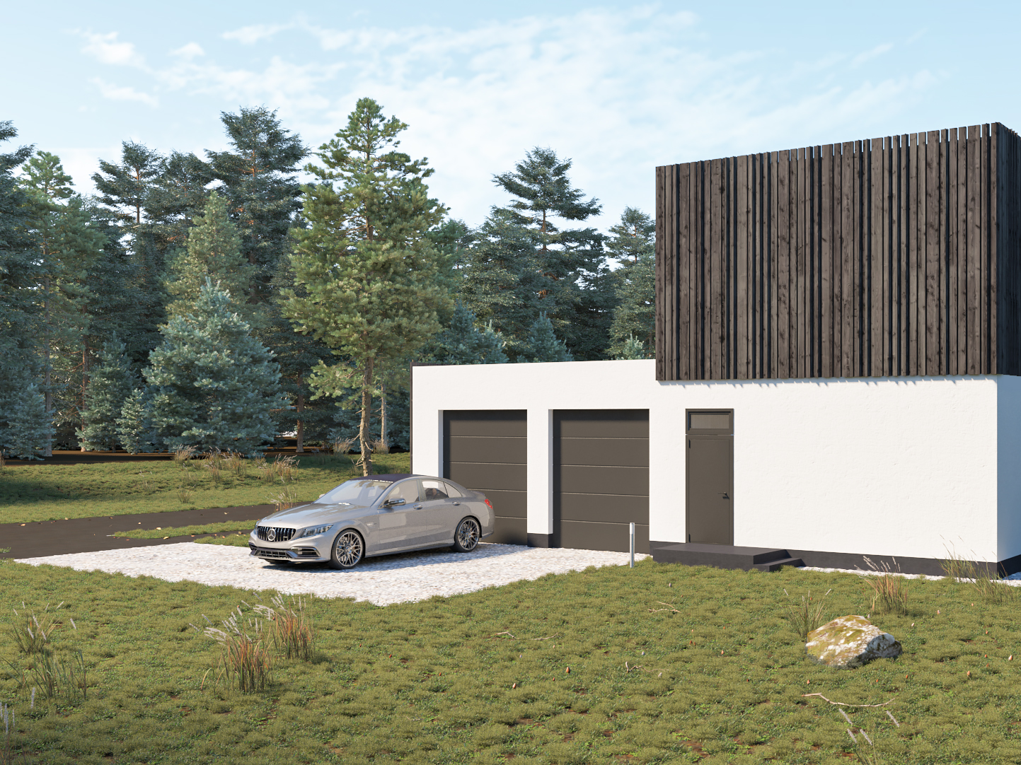 Commercial visualization of the village 2-4