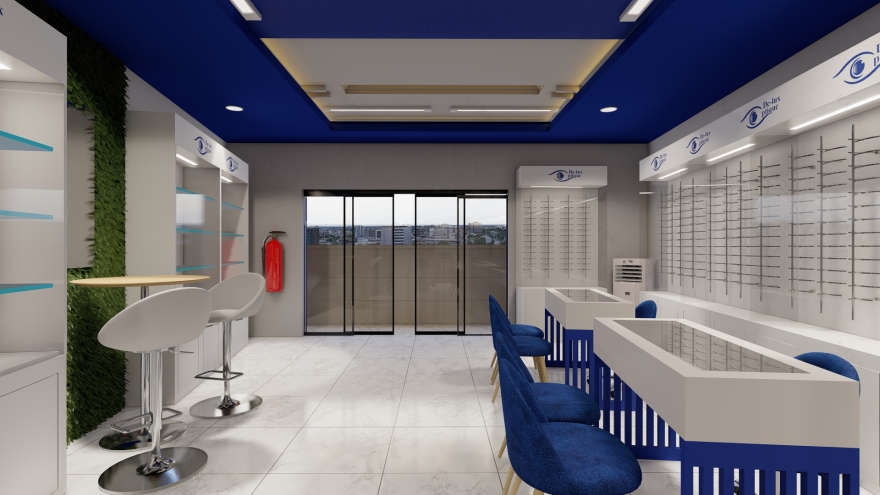 喀麦隆布埃亚一家医学眼镜店的装修-6