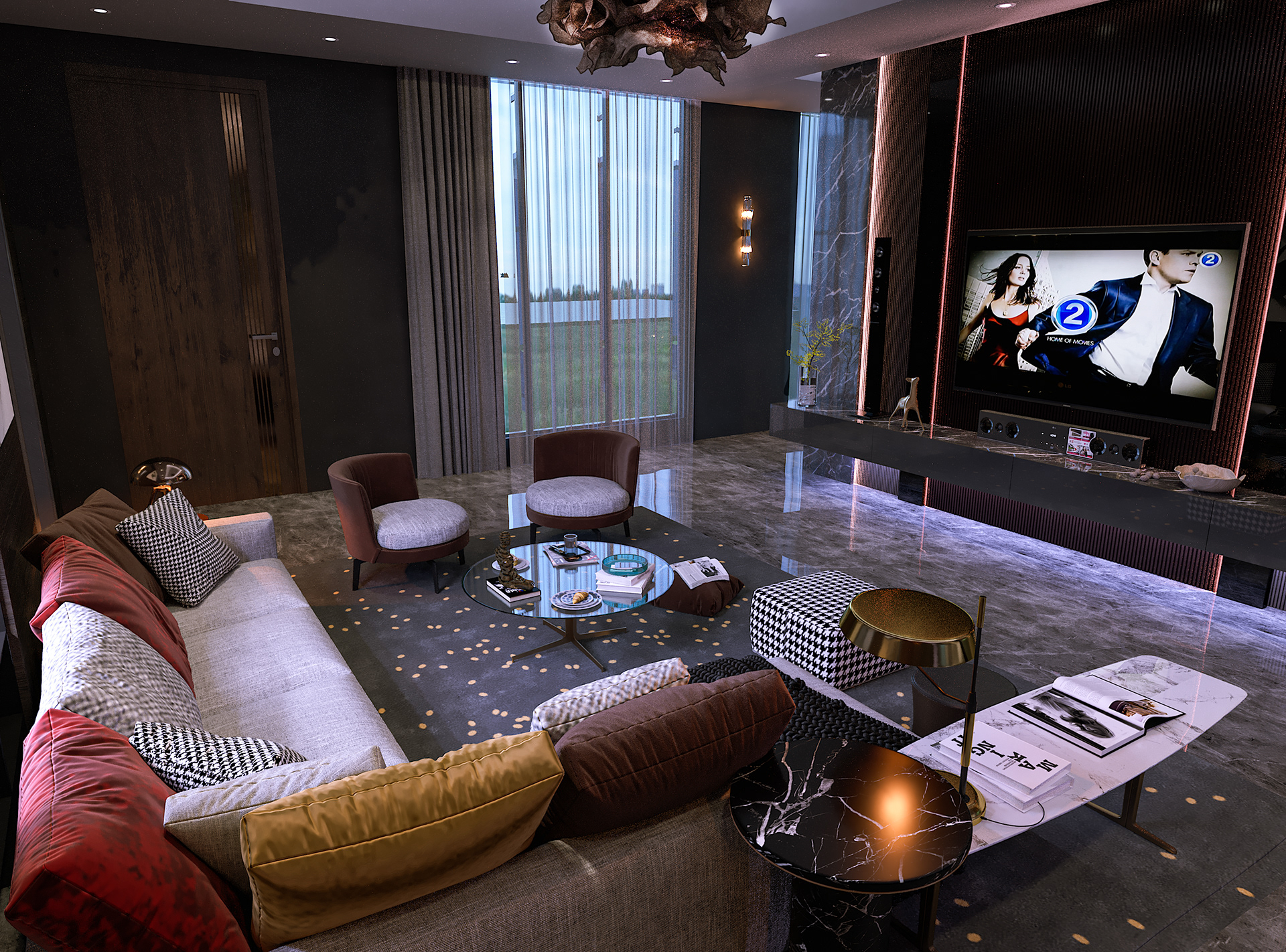 MODERN MASTER ROOM SECTION (DARK MOOD)-5