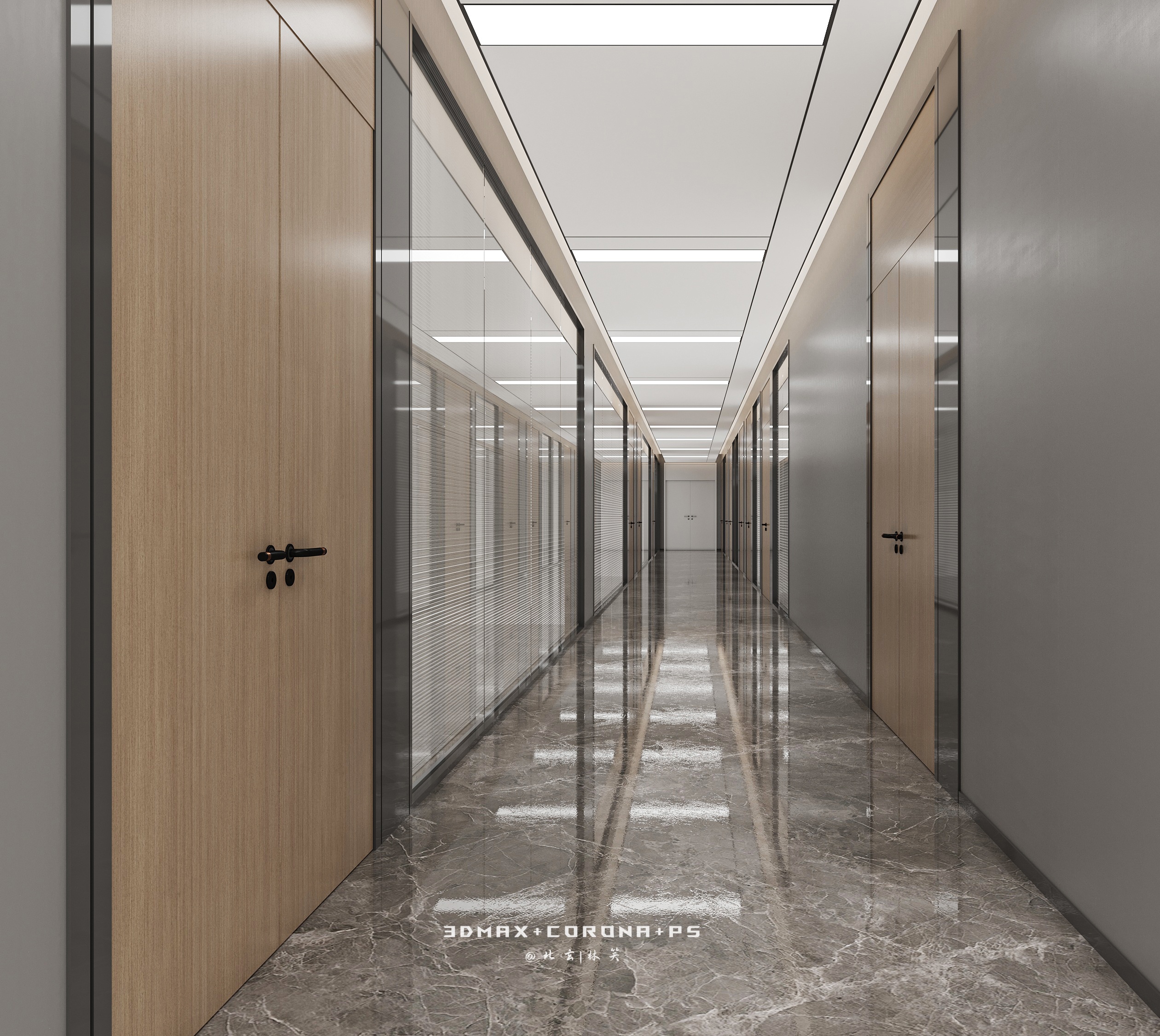 简约干净的办公室装修设计，美观与实用兼备-4