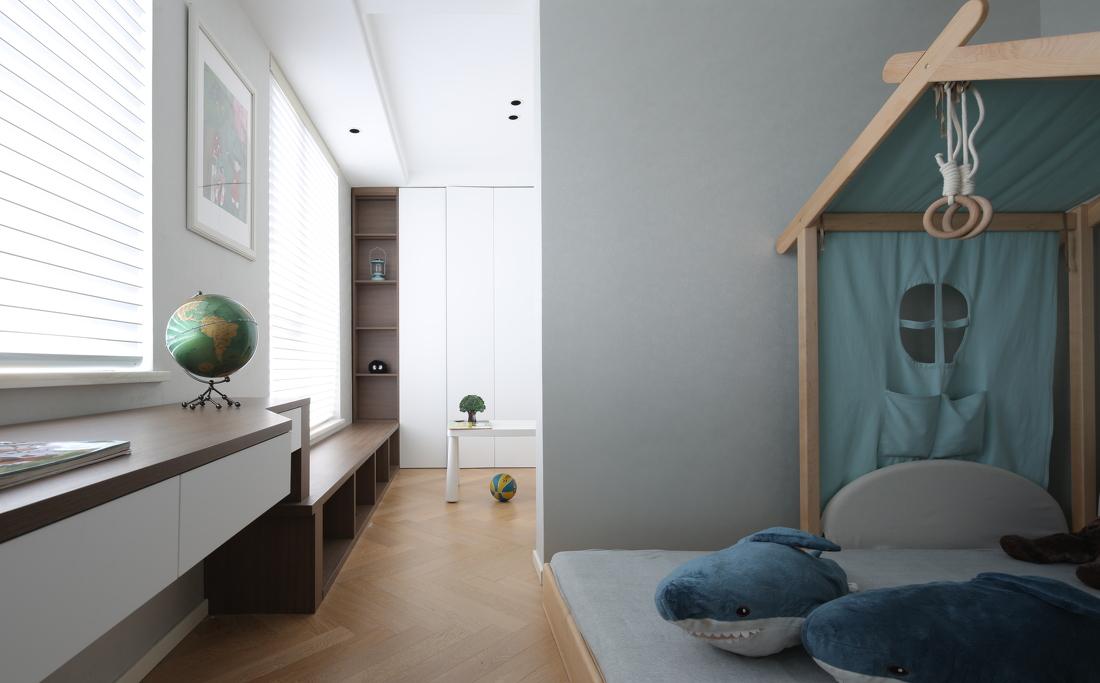 200㎡大平层现代简约风黑白艺术空间-31