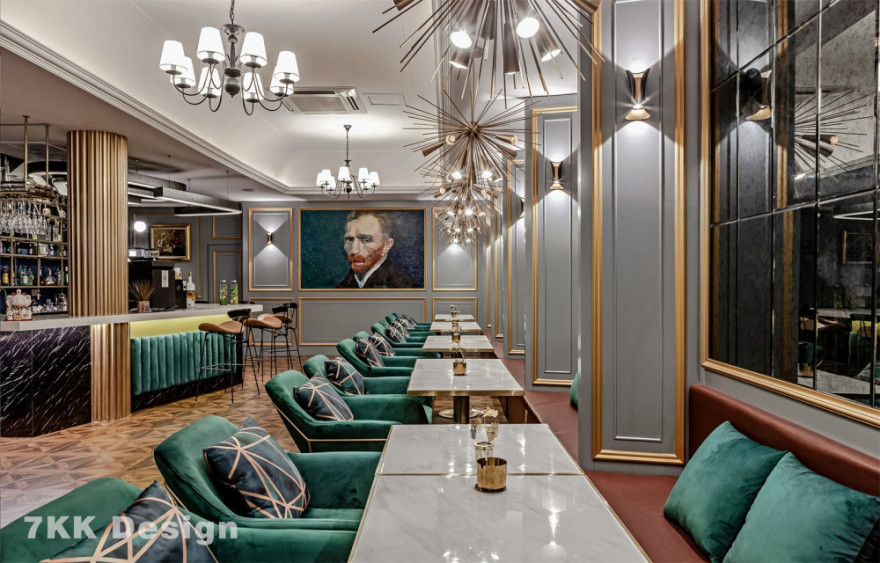 魔都老洋房艺术会所,复古与轻奢的完美融合-13