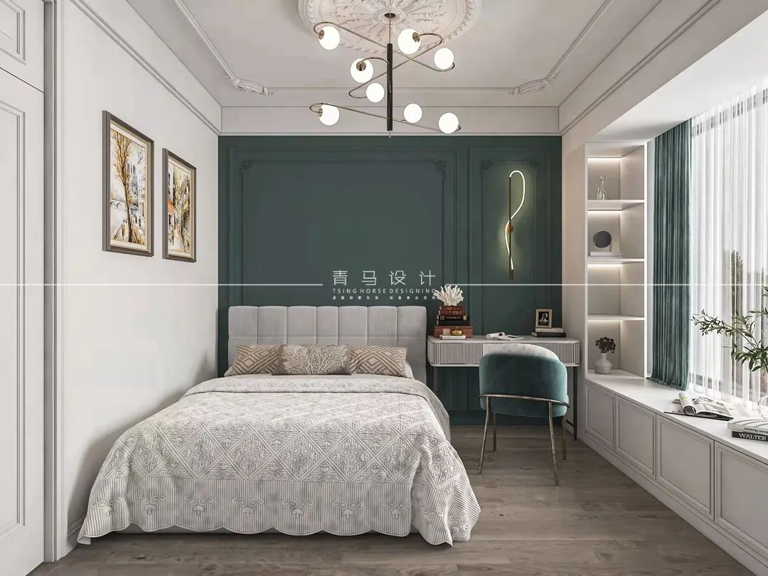 香湖湾上叠现代美式别墅设计丨中国西安丨青马别墅设计-46