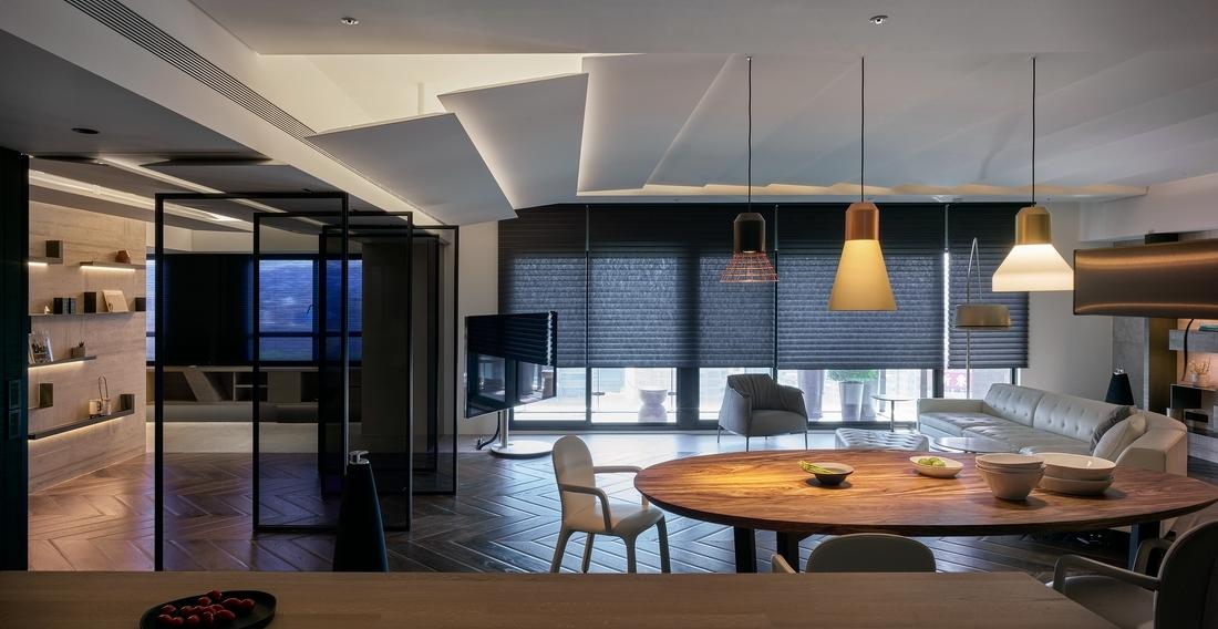 台北 Double Core 别墅,家庭核心与景观轴心-17