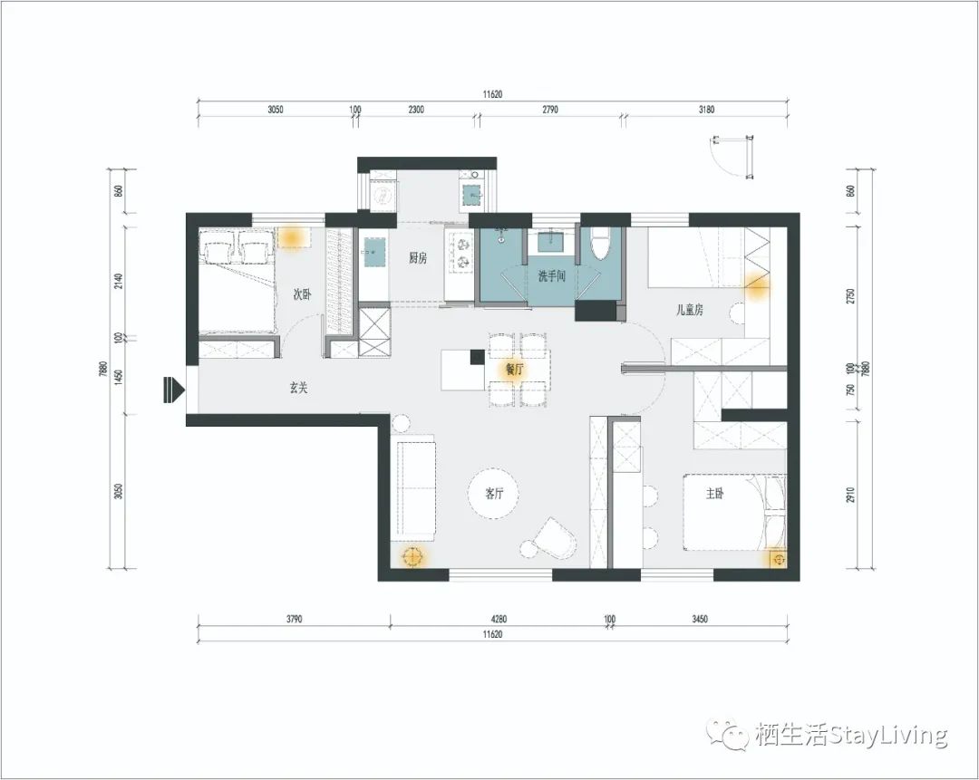 80平米福田景鹏大厦公寓设计丨中国深圳丨Echo-8