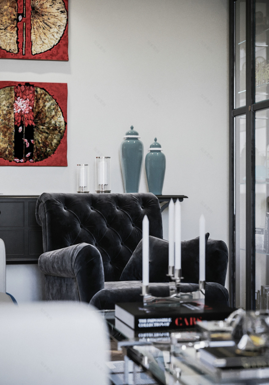 现代简约美式风 高级深色设计-21