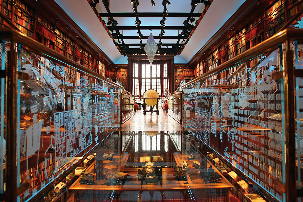 新英格兰山坡豪宅中的大型私人家庭图书馆丨美国康涅狄格丨Mark P. Finlay Architects-16