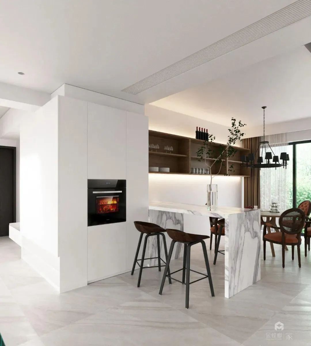 纯白空间的现代风尚 · 鼎太风华 300㎡装修案例丨金螳螂家深圳店-37