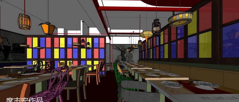 柒八 9 青春时尚主题火锅餐厅,重现 70-90 年代回忆的设计佳作-10