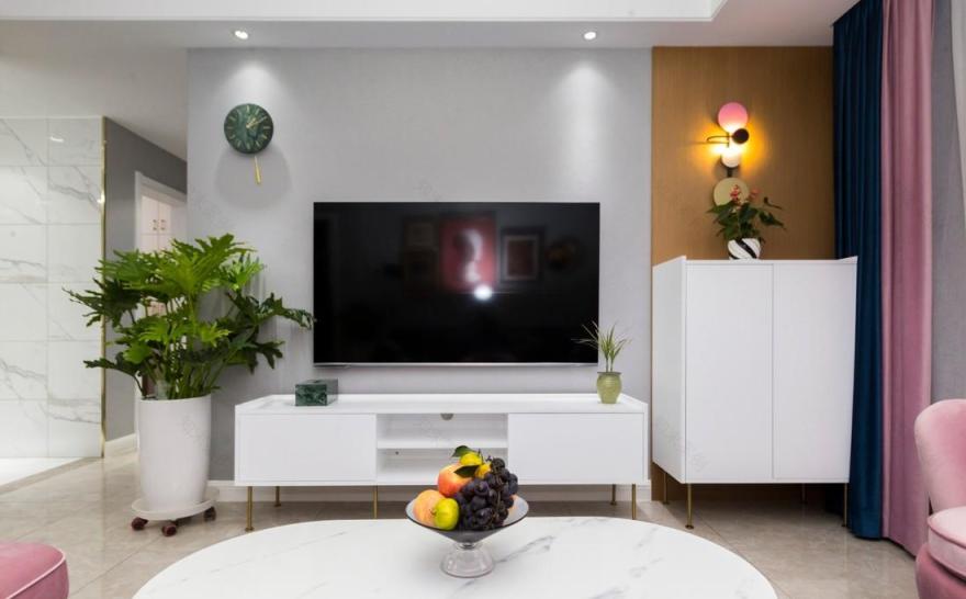 98 平米现代轻奢四房改造,设计师用心打造蓝粉主题空间-16