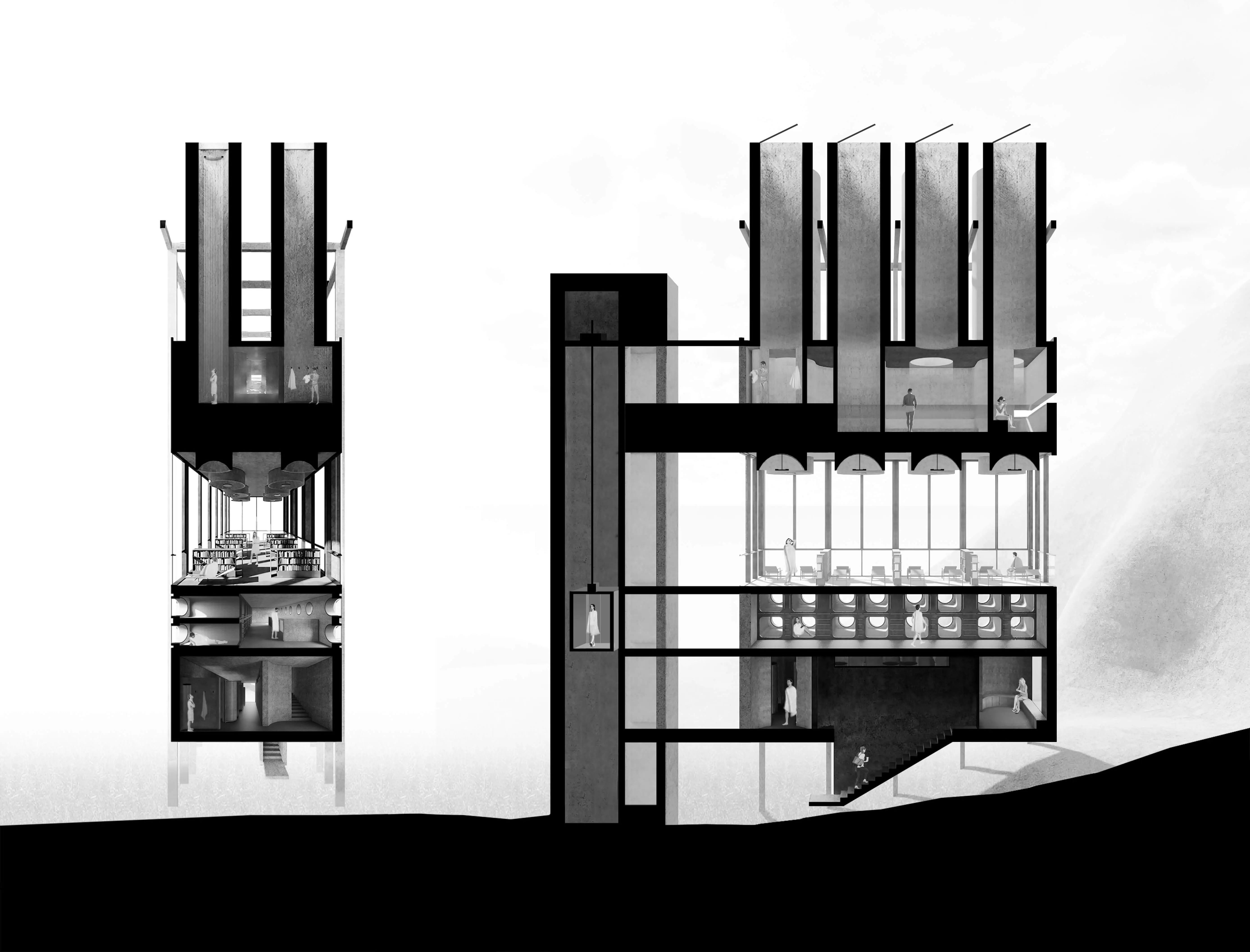 眼石汤泉丨直向建筑-53