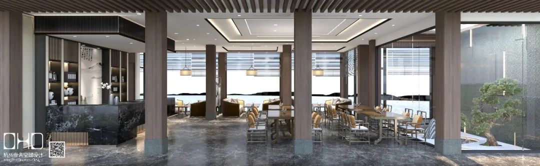 阳陂湖生态湿地景区餐厅 | 新中式风格的演绎-13