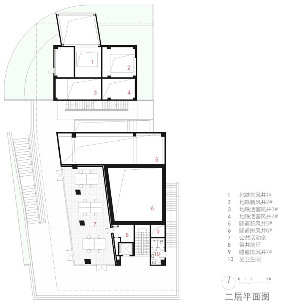 东西通道东方路风塔及轨道交通14号线浦东大道站风井丨周蔚,张斌,致正建筑工作室-106
