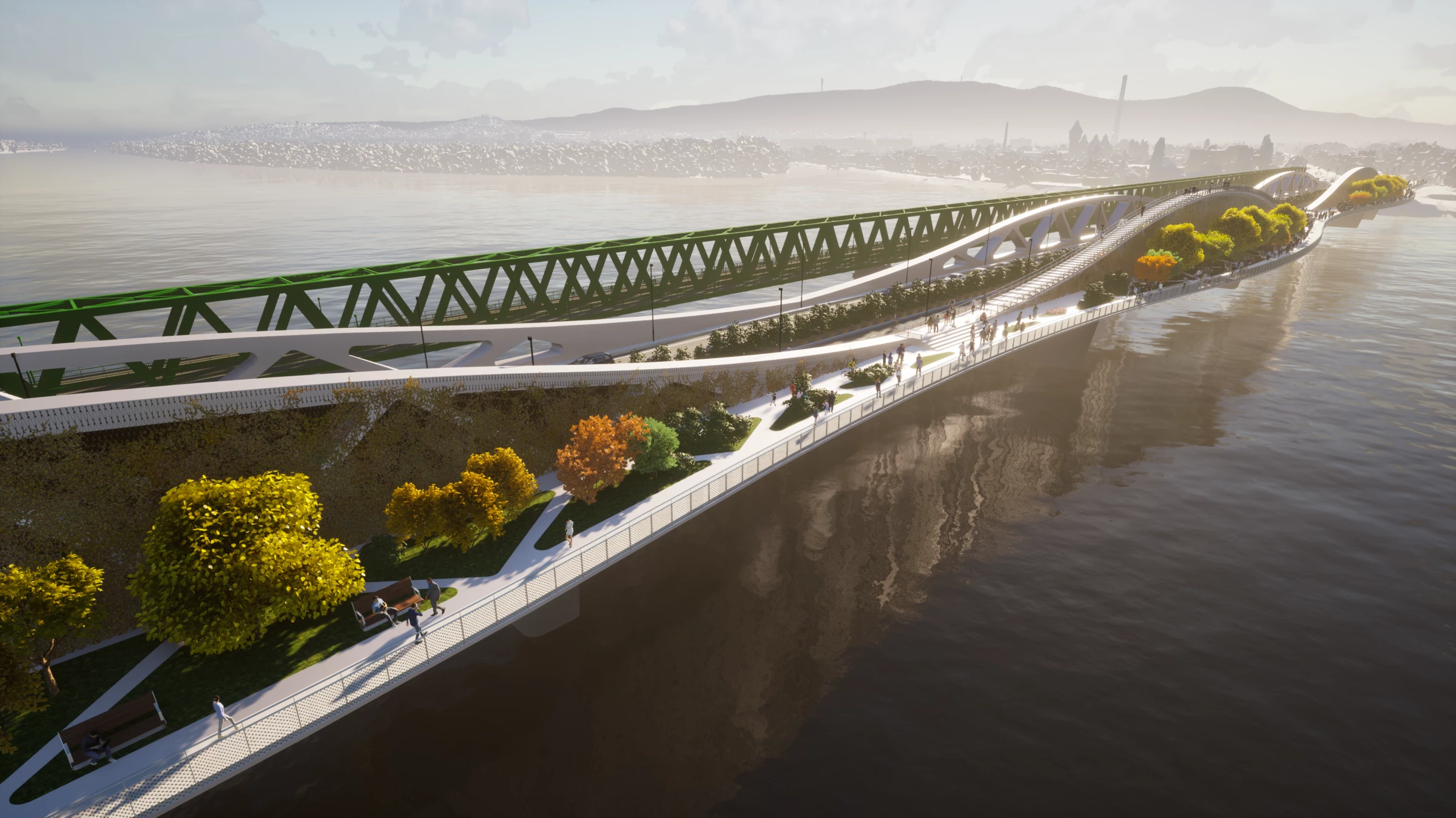 Chameleon 城市桥梁丨匈牙利布达佩斯-8