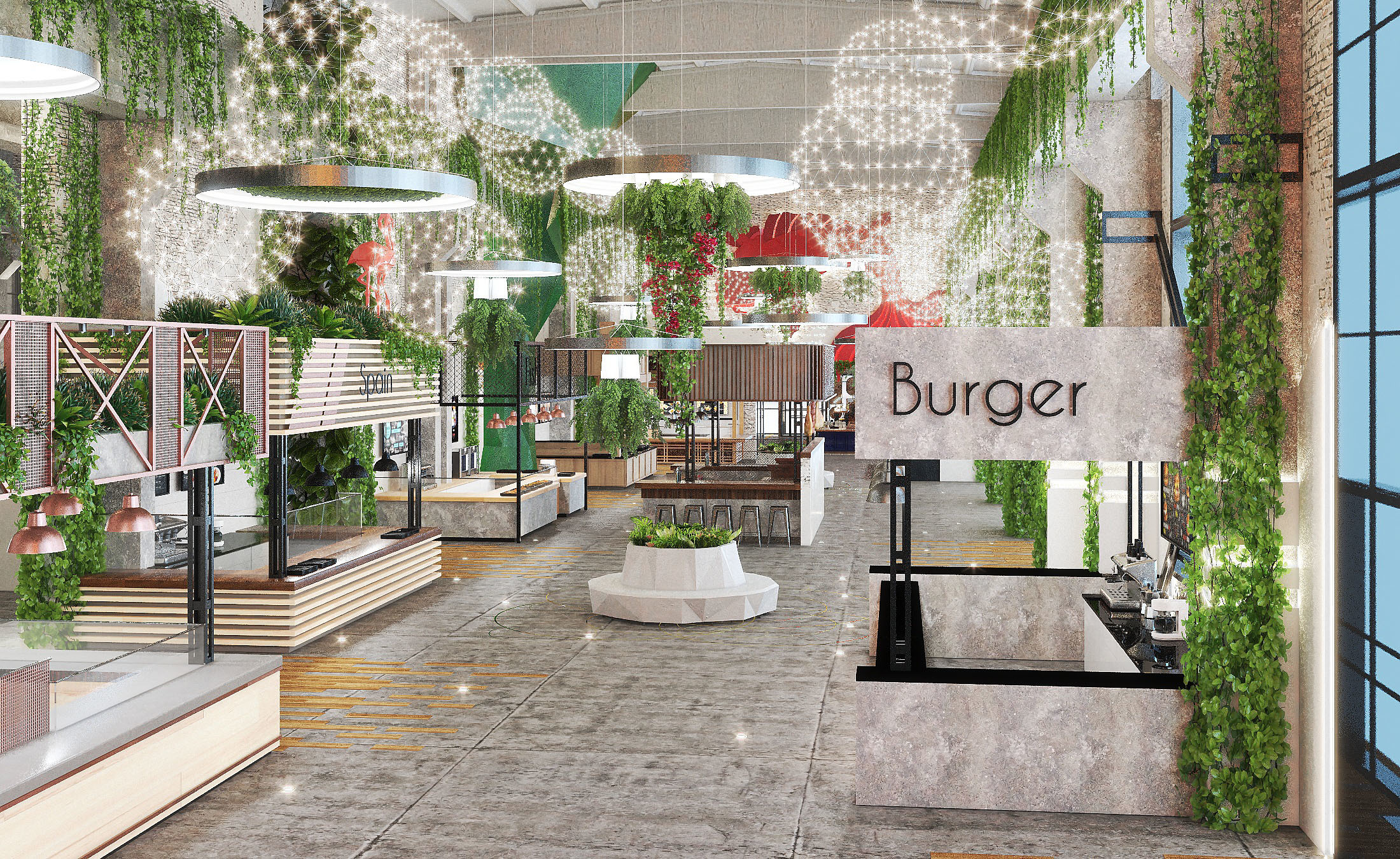 亚洲区的美食广场设计-8