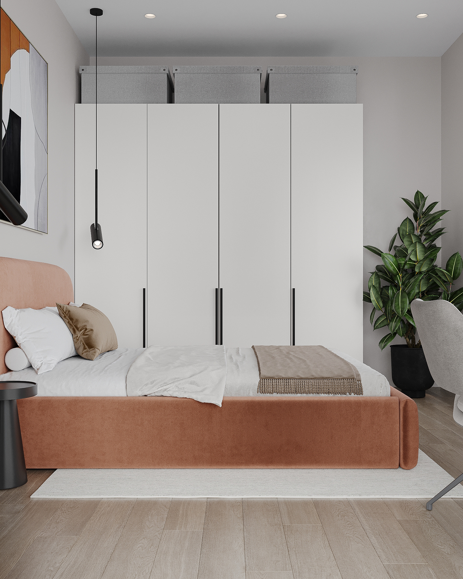 现代风格 3·5 米层高 40 平公寓设计装修项目丨俄罗斯圣彼得堡丨Katushhha 设计装修工作室-15