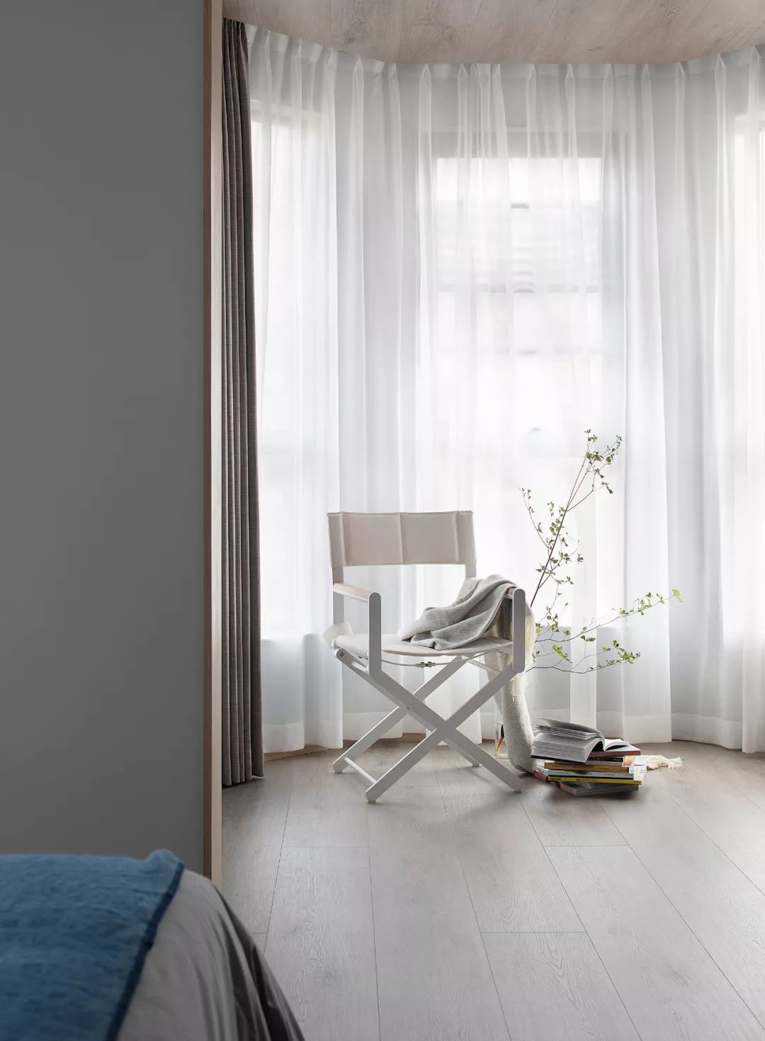 145㎡清新原木公寓，几何线条打造通透空间-55