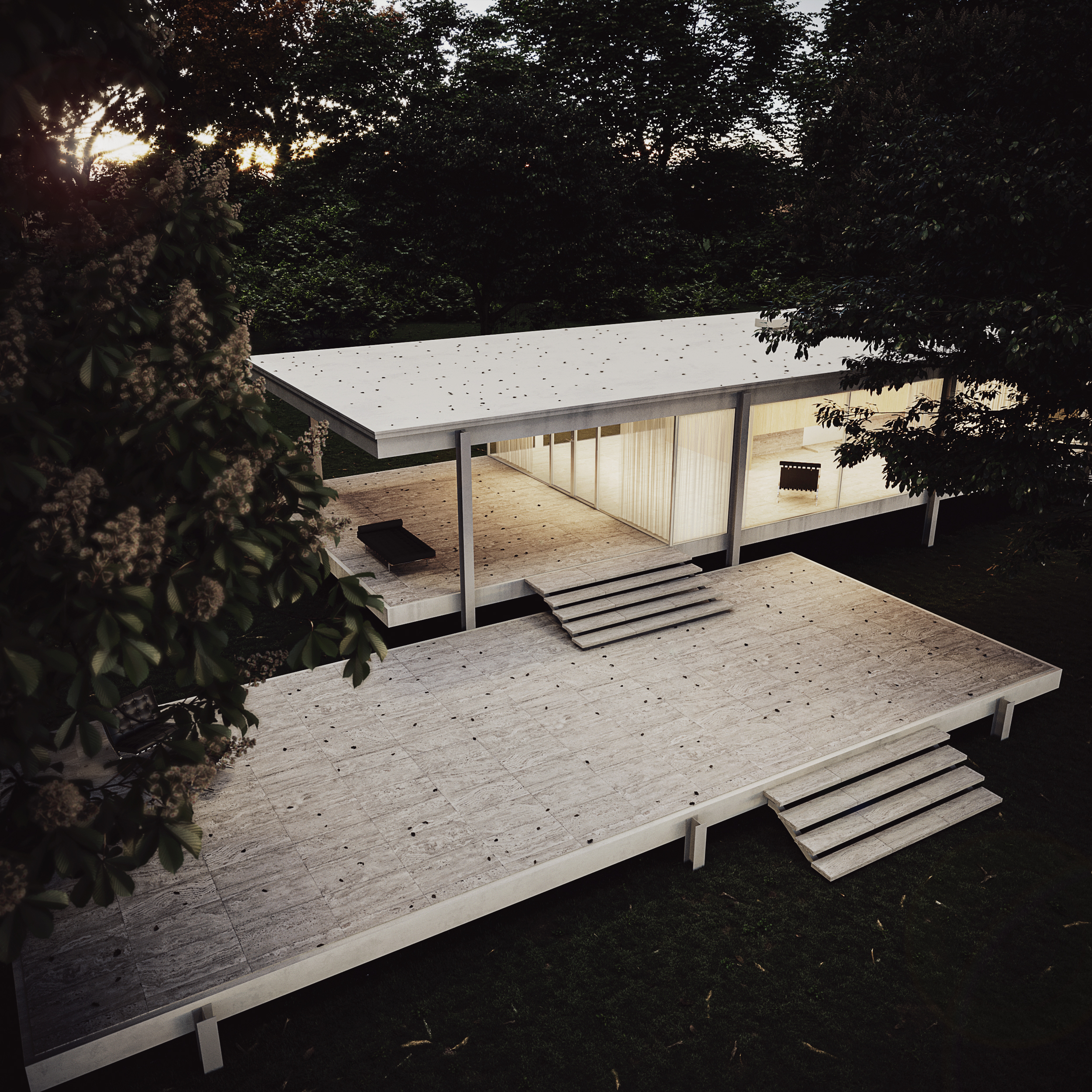 法恩斯沃思住宅丨Mies Van Der Hohe-8