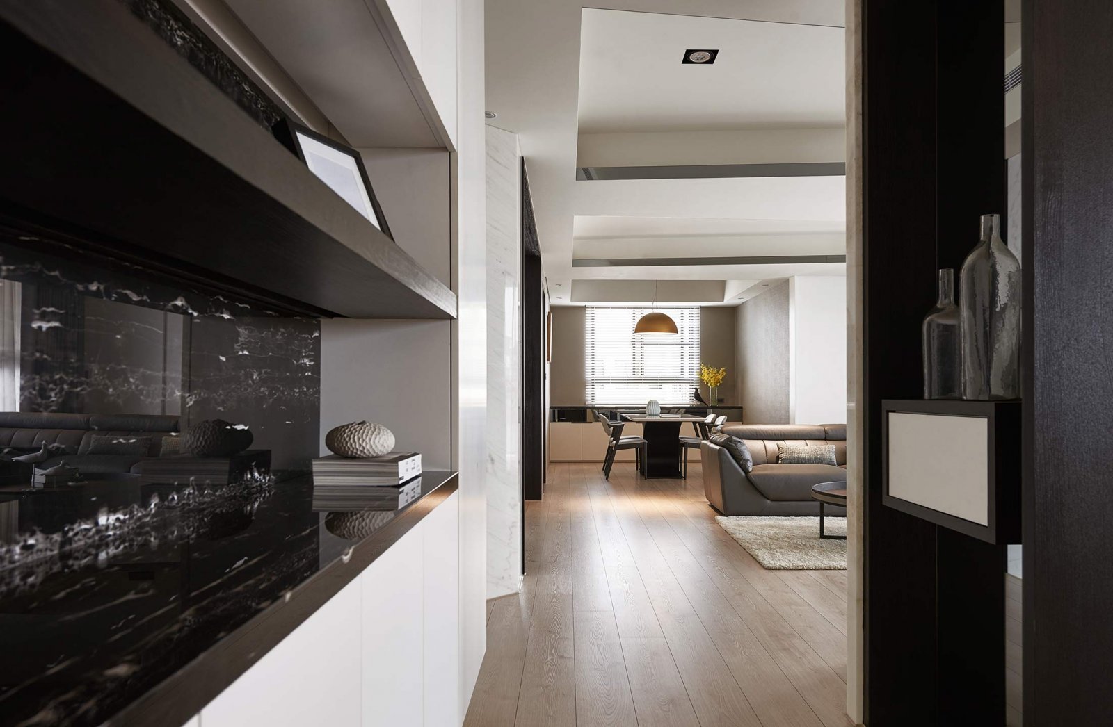 打通的不只是空间！一家 4 口的双拼198㎡日光亲子宅  大秝设计-2