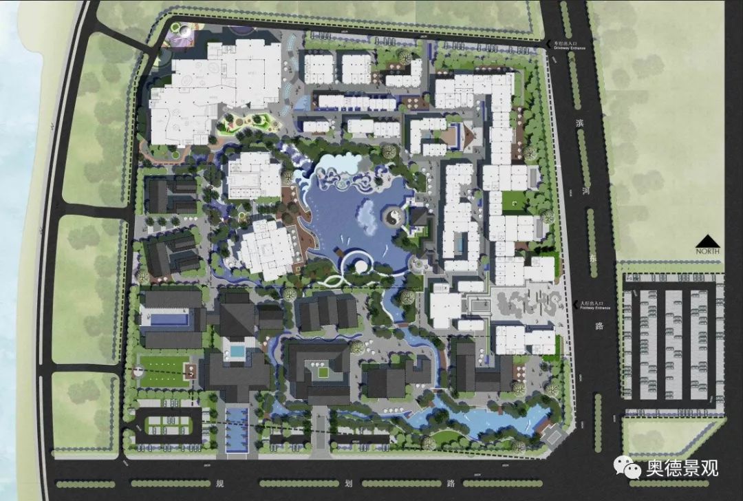 西安沣滨水镇 | 古韵新中式,生态康养的文旅小镇-6