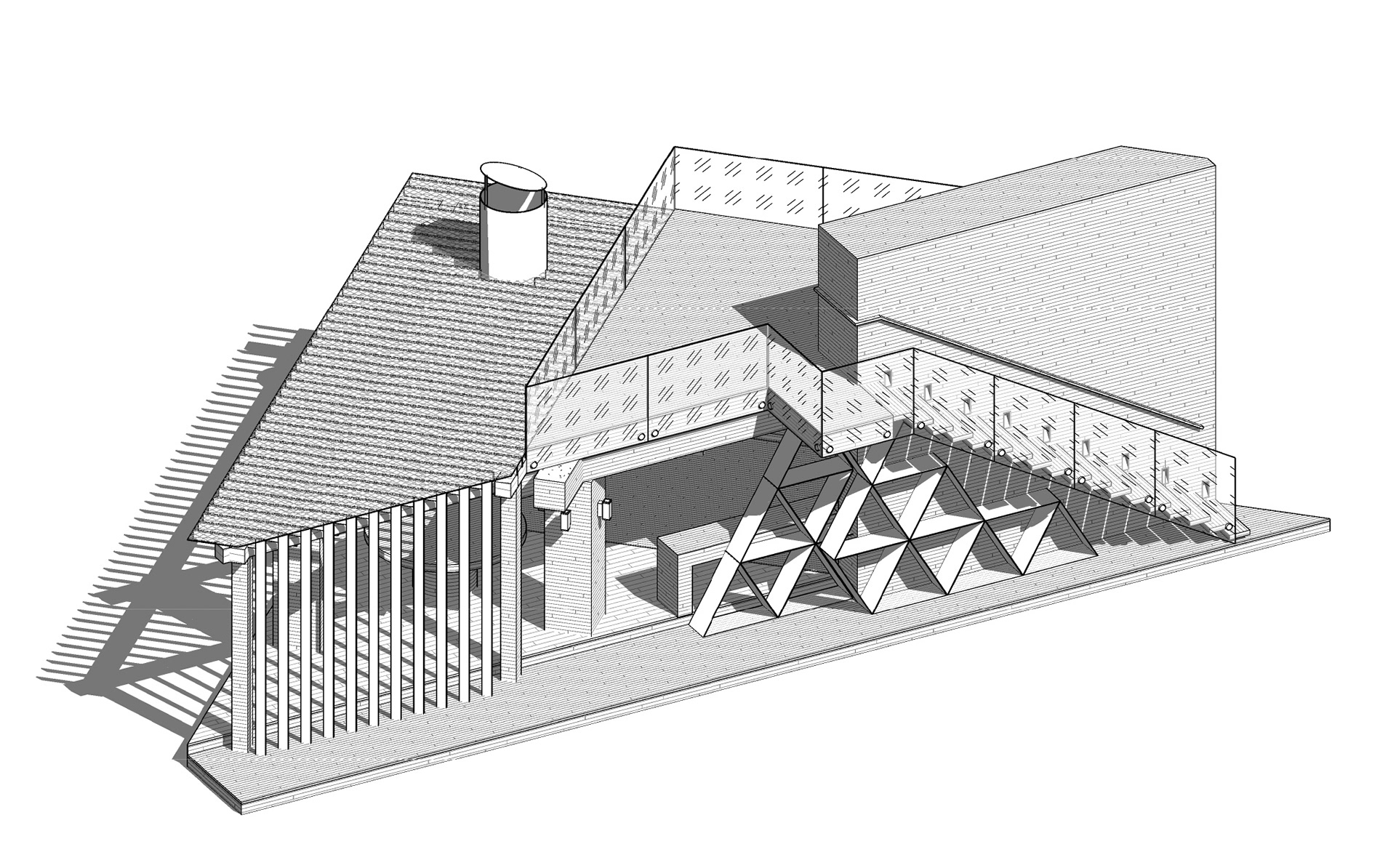 带有烧烤设施的亭子丨俄罗斯丨INSIGHT ADB-15