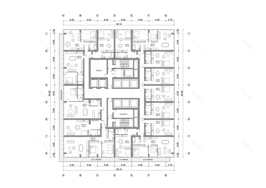 BIG 设计法兰克福新塔 雕塑般造型融入绿色空间-33