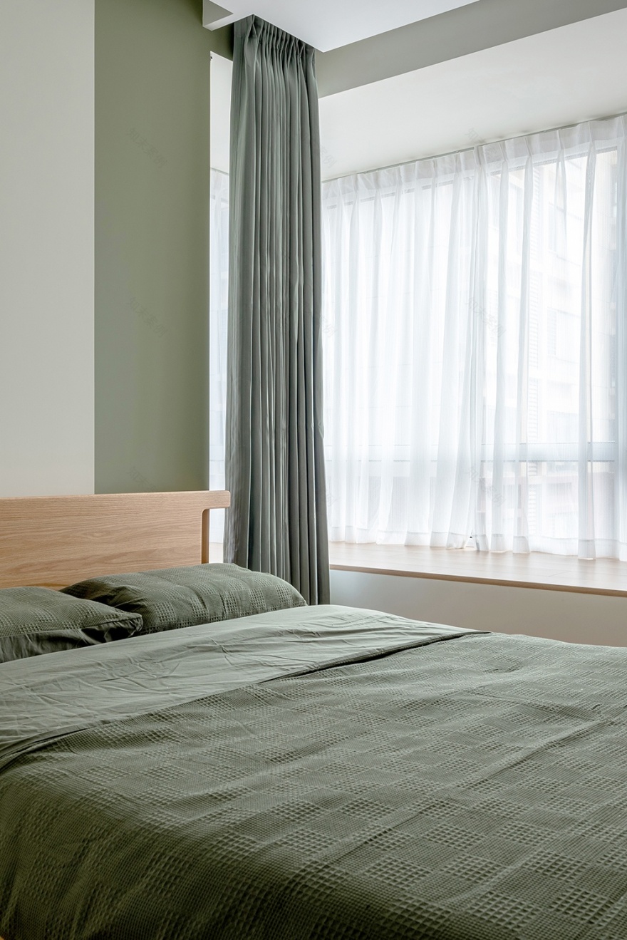 70㎡柠檬黄+墨绿奶油风甜蜜双人居丨中国北京丨久栖设计-50