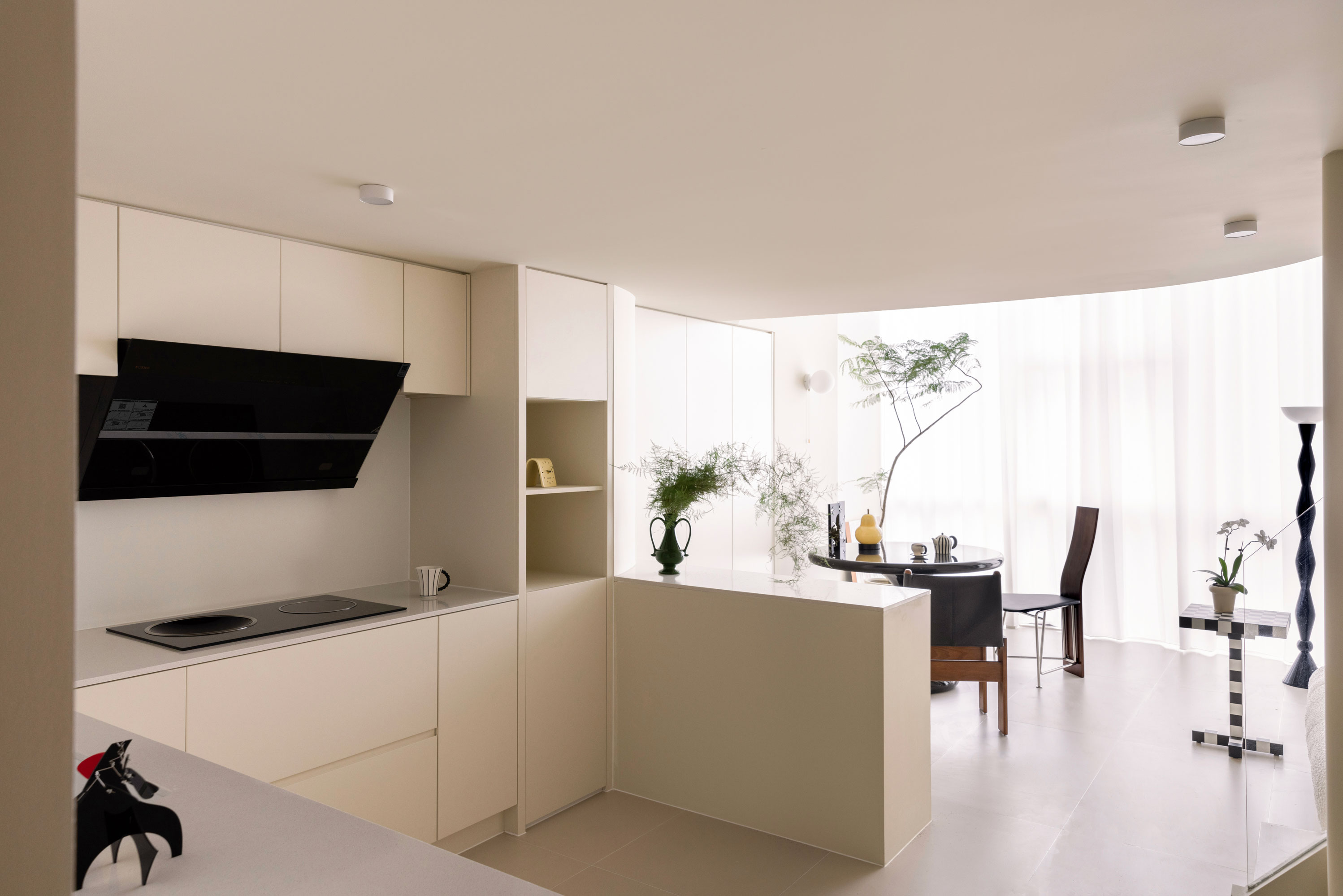 轻中古奶油色 loft 公寓设计丨中国杭州-9